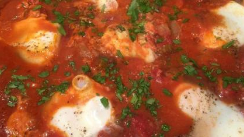 Eggs in Purgatory…or Poached Eggs in Italian Ragu