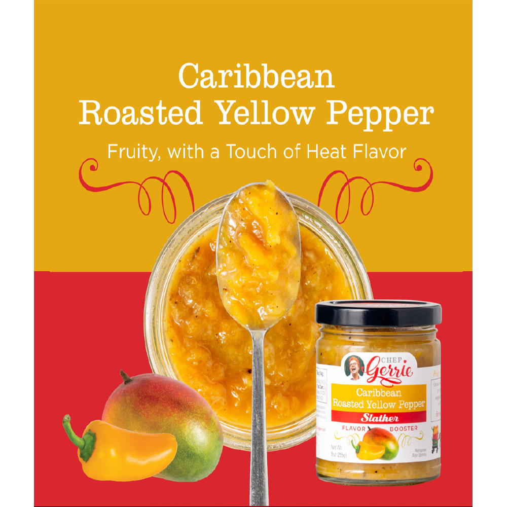 
                  
                    Caribbean Roasted Yellow Pepper Slather
                  
                