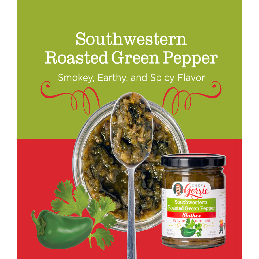 
                  
                    Southwestern Roasted Green Pepper Slather
                  
                
